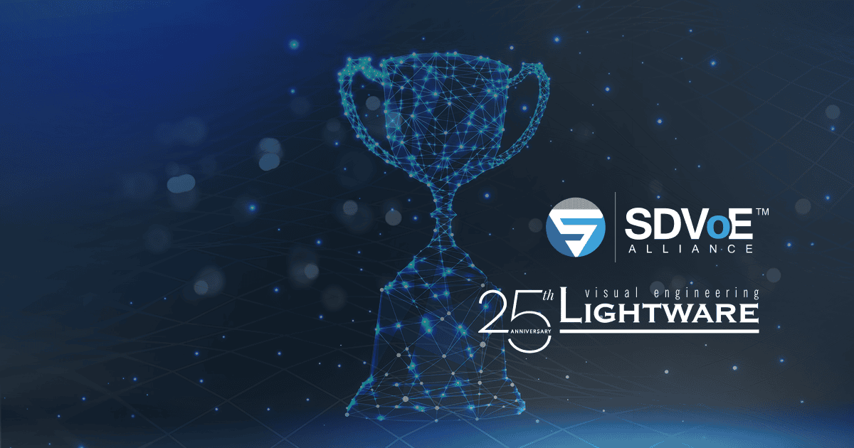 We Won the Project Excellence Award by SDVoE Alliance